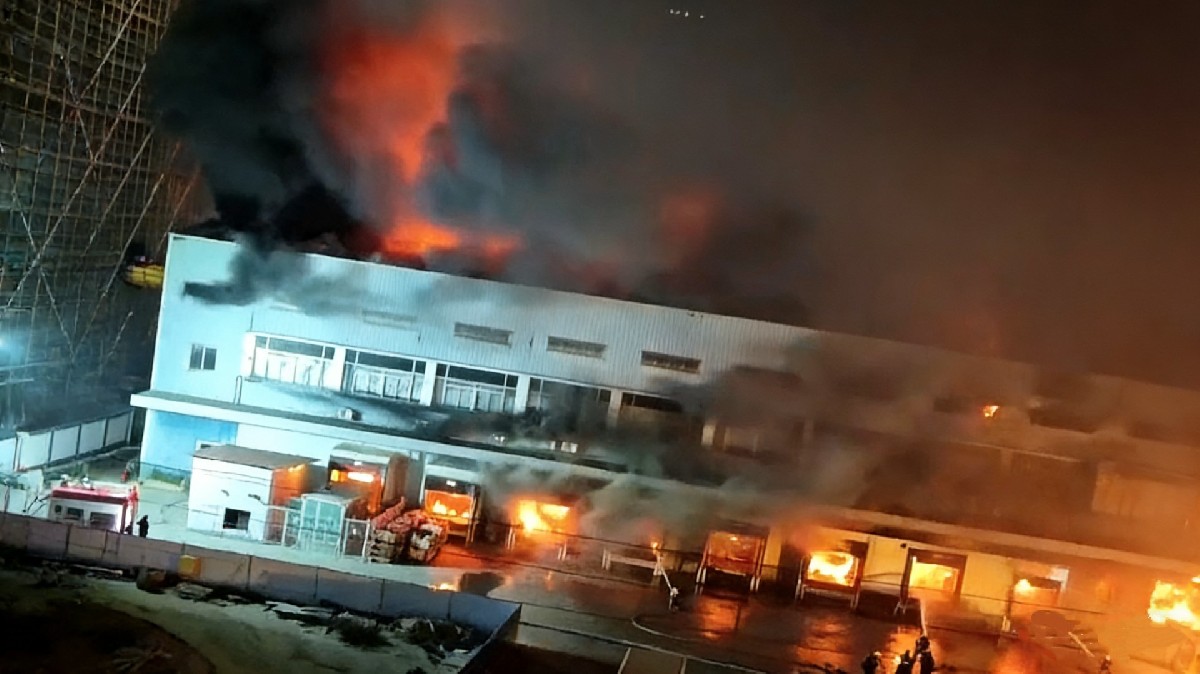 冷库视界：突发！昨日东莞茶山一冷库突发火灾，无人员伤亡